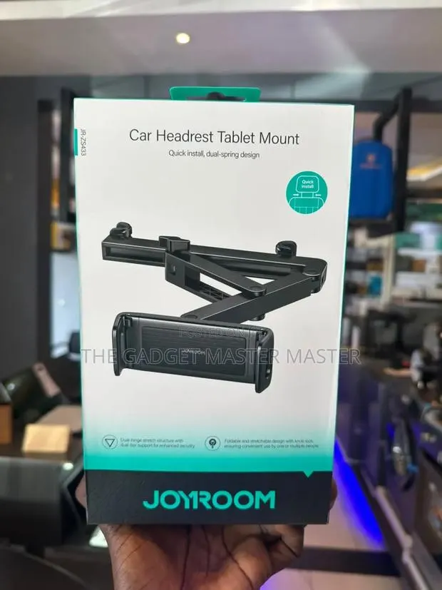 Joyroom Car Headrest Tablet and Phone Mount · Photo 1