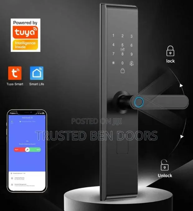 Tuya Wireless Biometric Smart Lock for Security and Wooden Doors · Photo 1