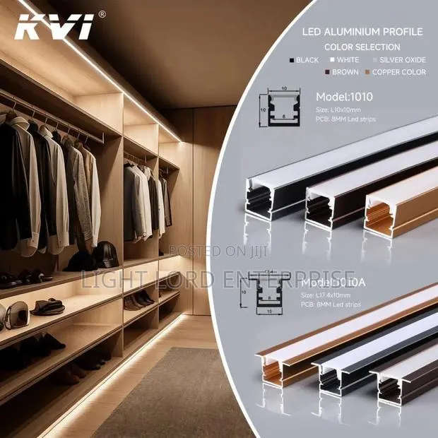 Wardrobe/Cabinet Aluminum Profile 10mm · Photo 1