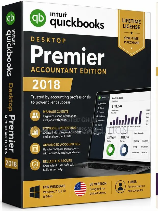 Intuit QuickBooks Desktop Premier Accountant Edition 2018 Lifetime · Photo 1