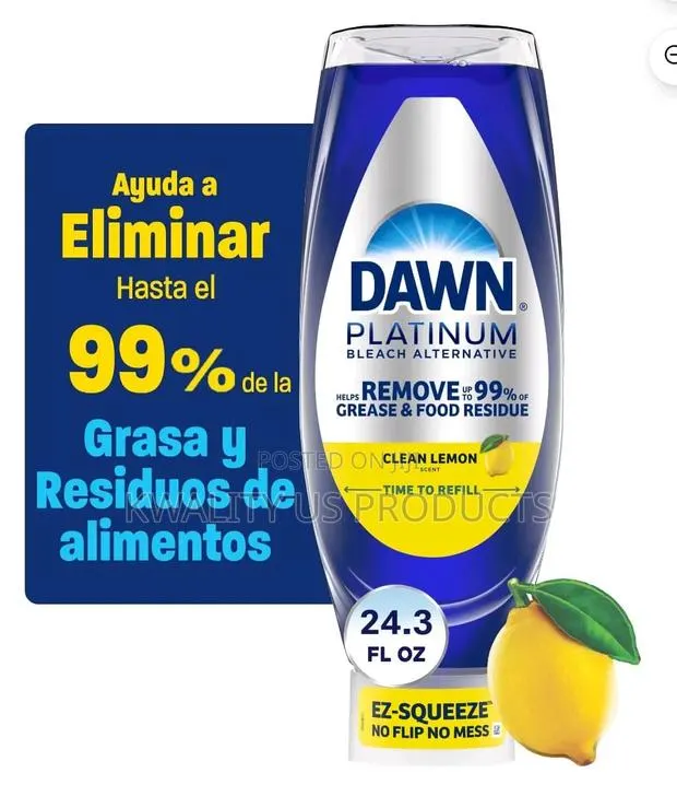 Dawn Platinum Bleach Alternative Dishwashing Liquid - 718ml · Photo 1