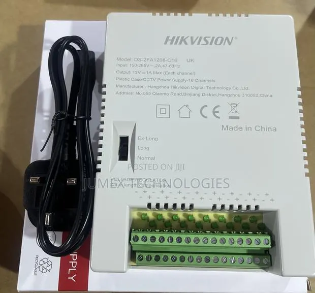 Hikvision 16ch Power Supply Ds-2fa1208-C16 CCTV Power Supply · Photo 1