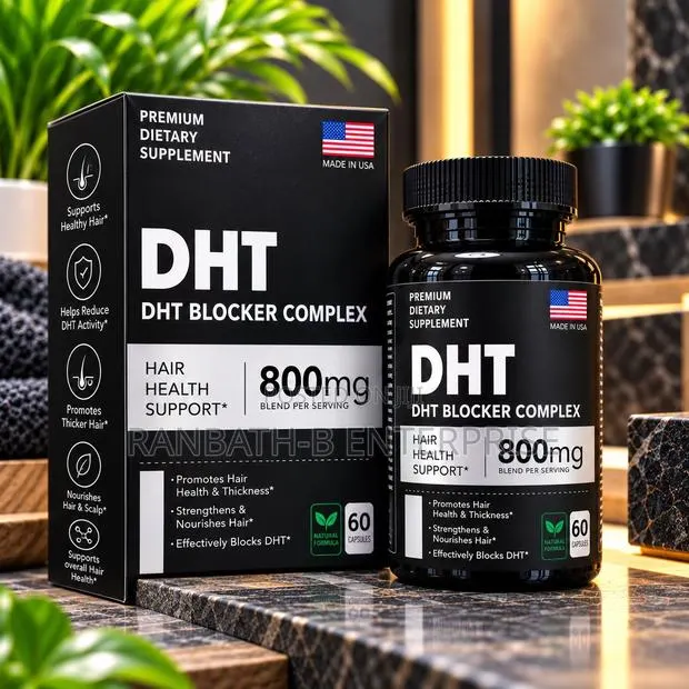 DHT Blocker Complex Hair Support Formula – 800mg, 60 Capsules · Photo 1