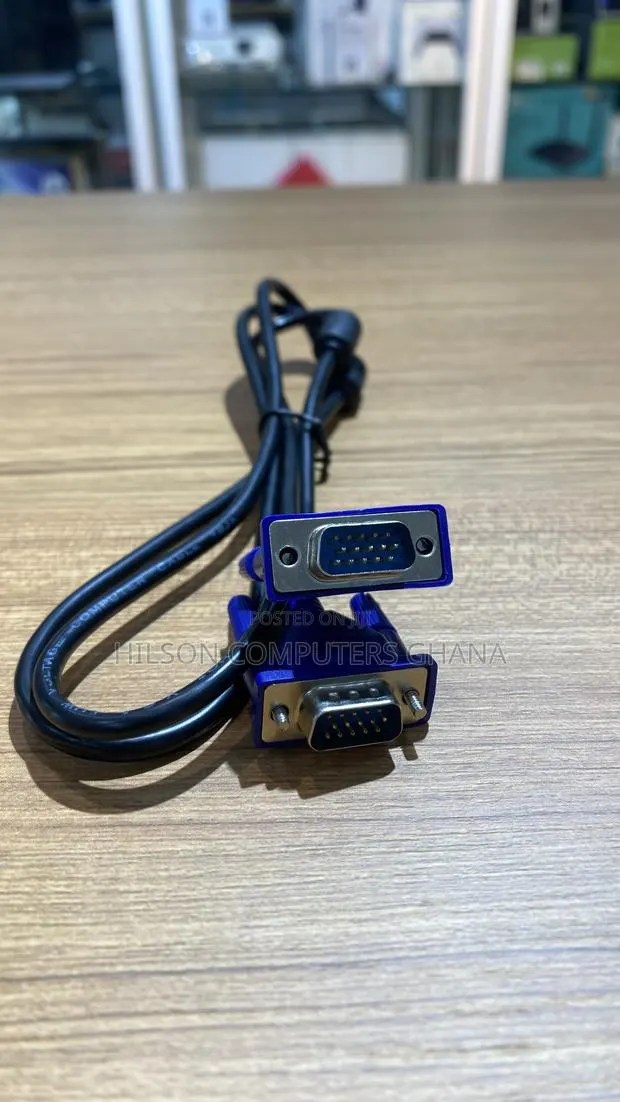 High Quality Vga Male to Male Cable – Blue · Photo 1