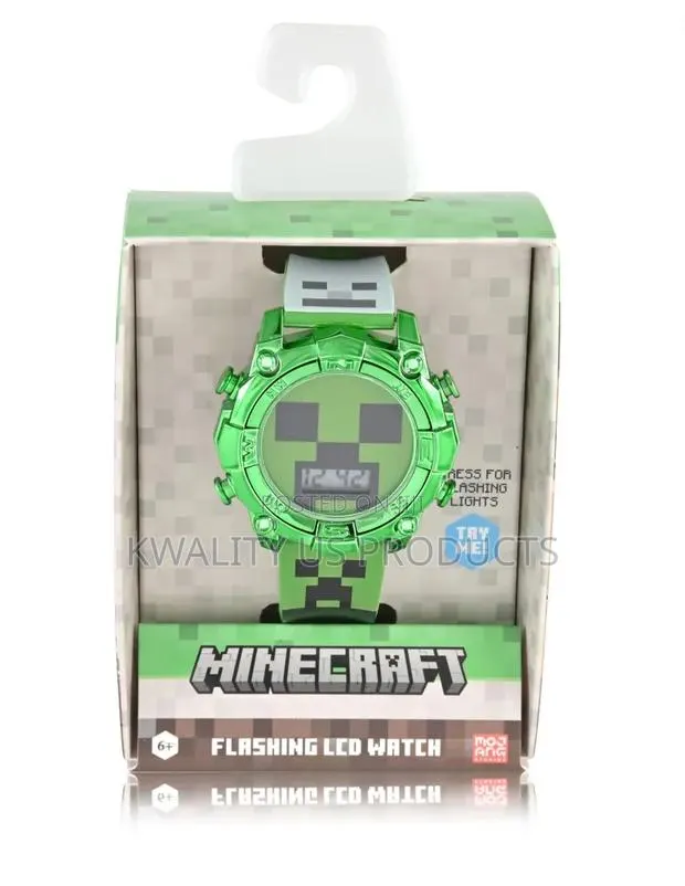 Minecraft Creeper Kids Unisex LCD Flashing Watch · Photo 1