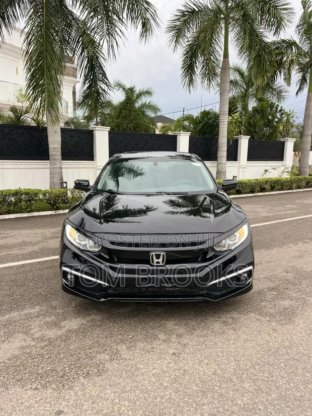 Honda Civic EX Sedan 2018 Black · Photo 1