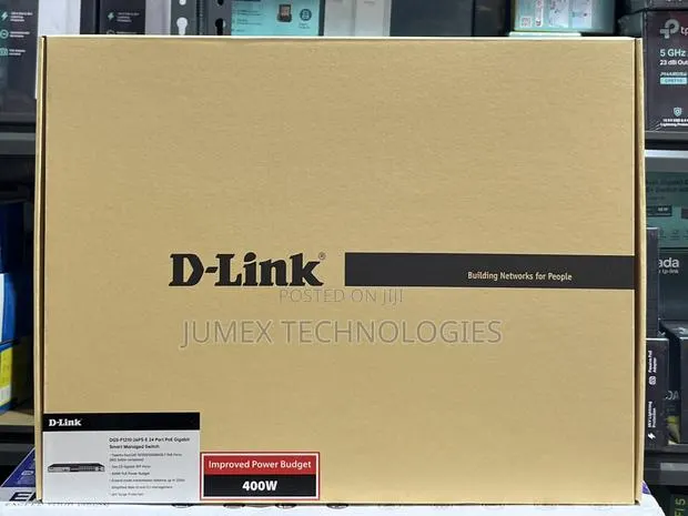 D-Link DGS-F1210-26PS-E 24 Port PoE Gigabit Smart Managed Switch 400W · Photo 1