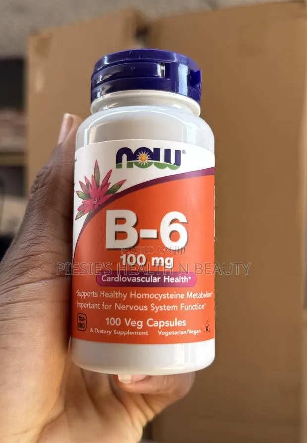 Now Foods Vitamin B-6 100 Mg, 100 Veg Capsules · Photo 1