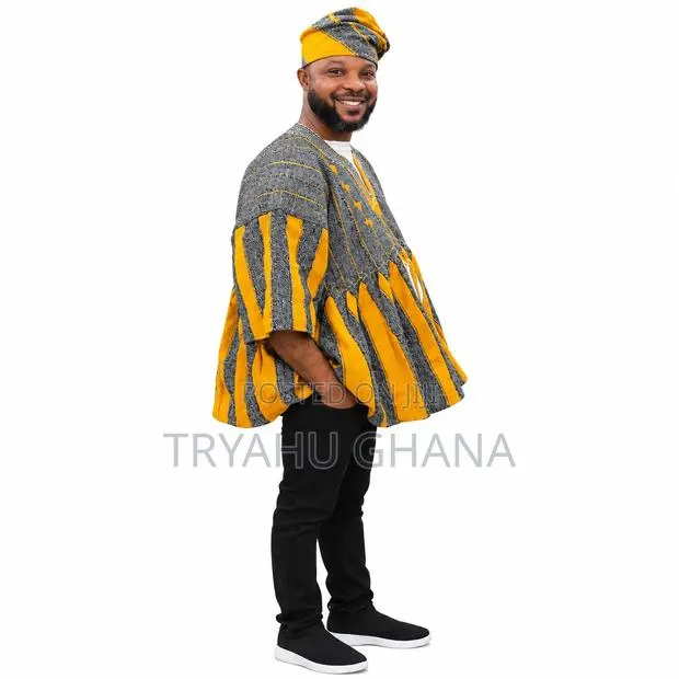 TRYAHU Gold Ash & Yellow Executive Smock Price — Dansoman, Accra · Photo 1