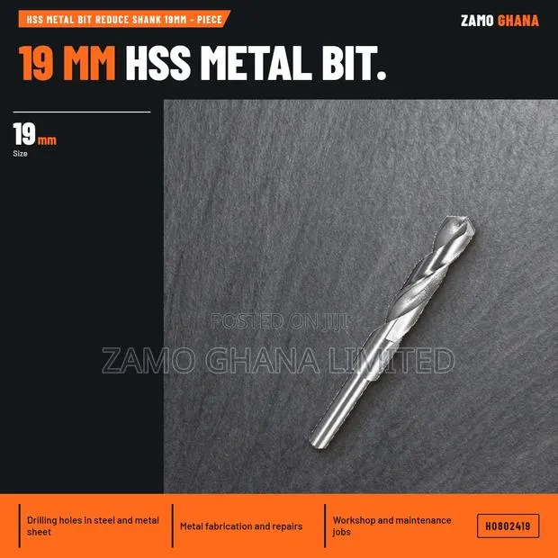 HSS Metal Bit Reduce Shank 19Mm - Piece - H · Photo 1