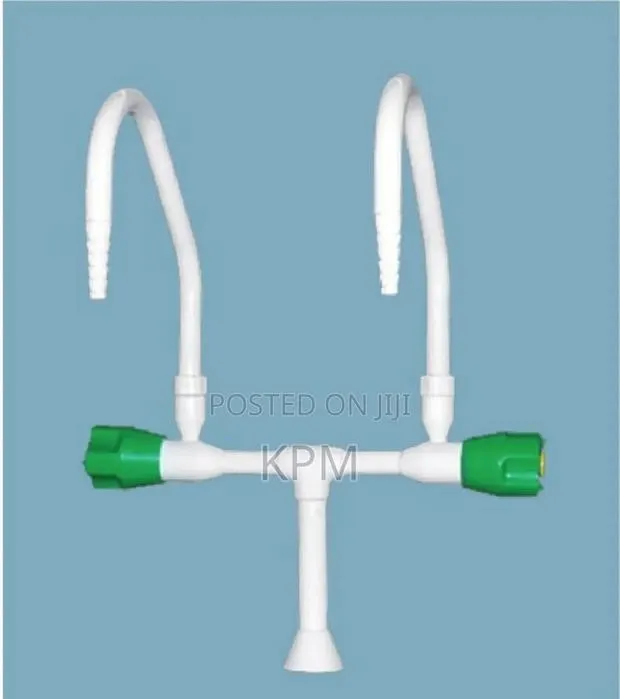 Solid Brass 2 - Way Bench Mounted Chemical Faucet Laboratory Tap · Photo 1
