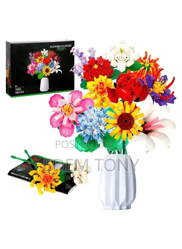 Flower Bouquet Building Blocks Set-1064pcs · Photo 1