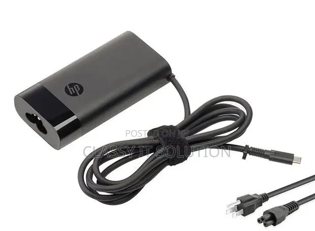 Original HP 65W USB-C Laptop Charger – Brand New, Genuine Eggshell · Photo 1