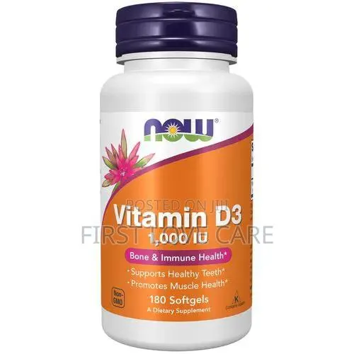 NOW Vitamin D3 Capsules
Supports Bone Health
 120 Cap · Photo 1