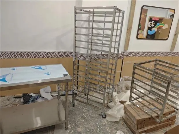 Commercial Stainless Steel Baking Rack Cart · Photo 1