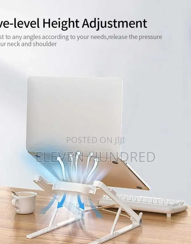Laptop Stand(Adjustable Notebook Holder With Detachable Cooling Fan · Photo 1
