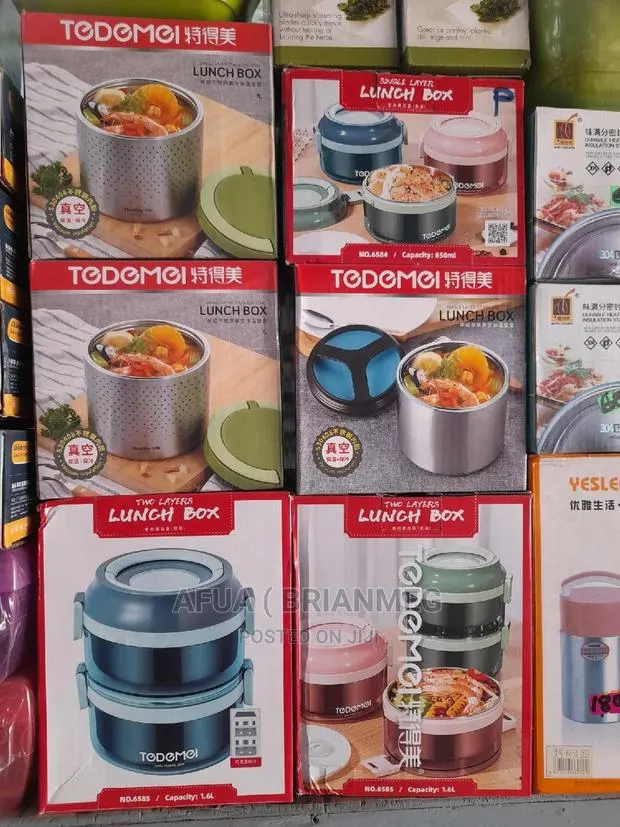 Double Tedemei Insulated Thermal Lunch Box 2in1 · Photo 1