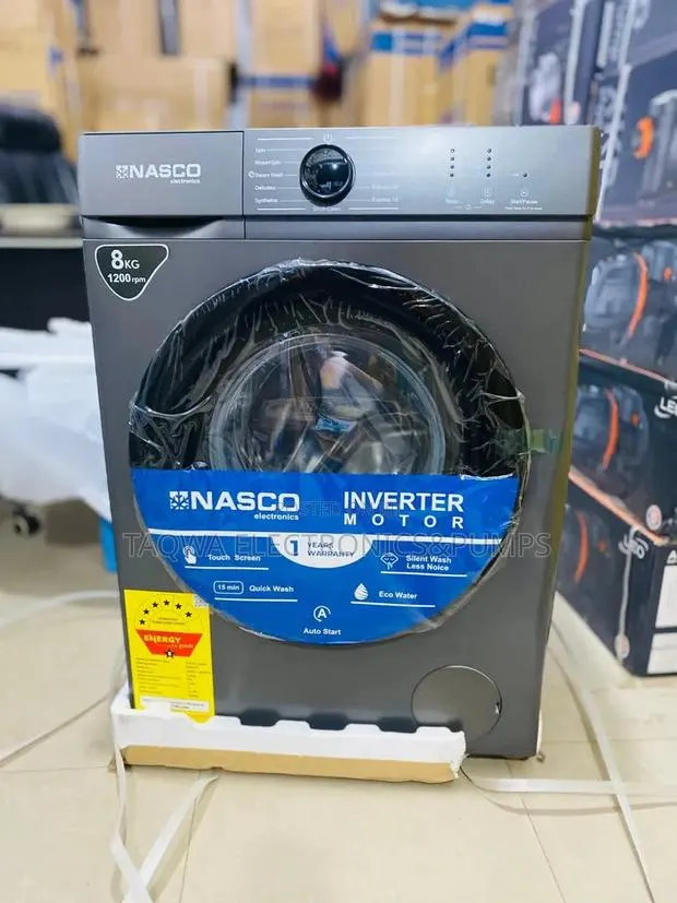 With Inverter Built Nasco 8kg Front Load Washing Machine · Photo 1