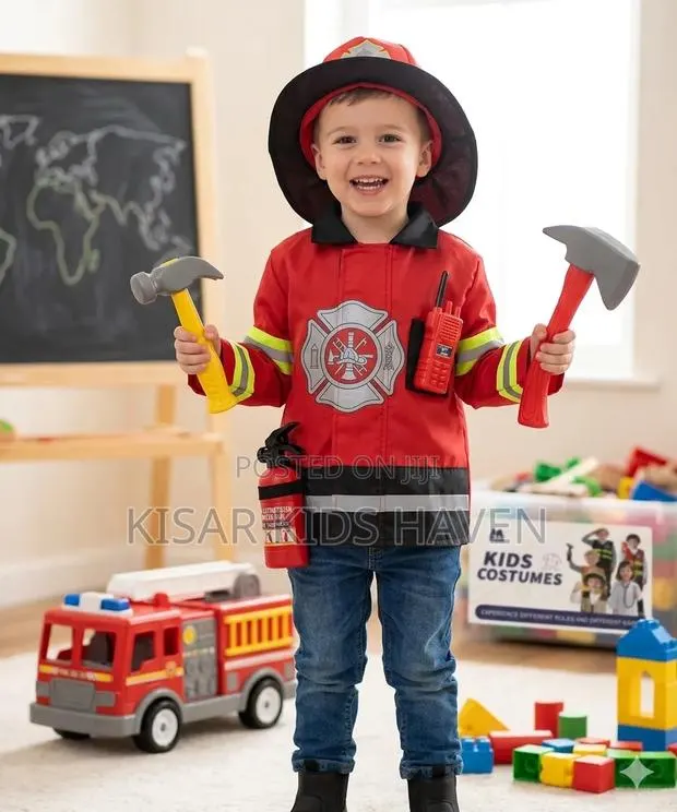 Fire Fighter Career Day Costume 3 to 5 Years · Photo 1