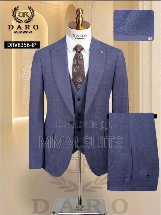 Timeless Turkish 3-Piece Daro Formal Suit With Black Buttons · Photo 1