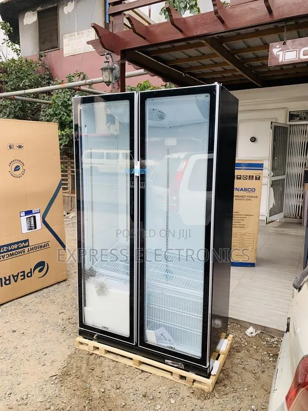 Best Buy Pearl PVC-801-27AA 690L Double-Door Glass Display Fridge · Photo 1