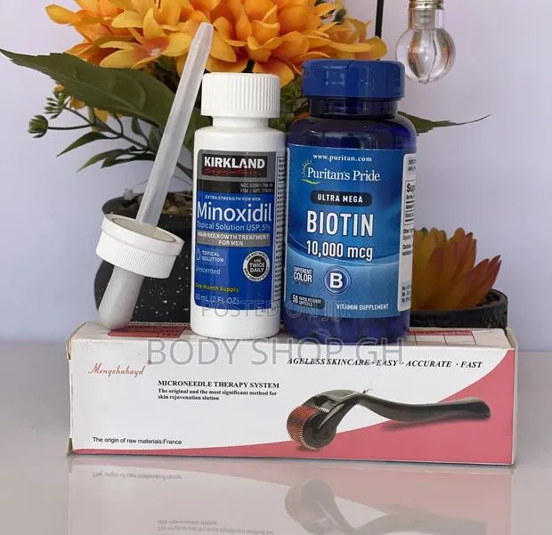 Beard and Hairline Growth Set- Kirkland Minoxidil + Biotin · Photo 1