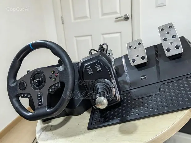 PXN V9 Gaming Steering Wheel With Pedals and Shifter PC,PS4,PS3,Xbox · Photo 1