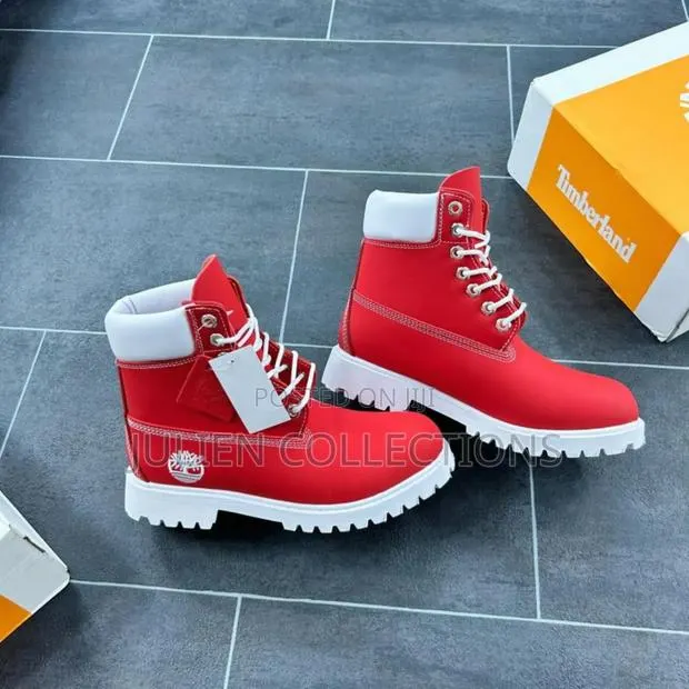 Timberland Boots Waterproof Red N White · Photo 1