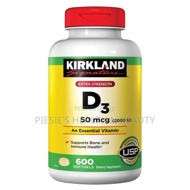 Kirkland Signature Extra Strength D3 50 McG.2000iu, 600 Softgels · Photo 1