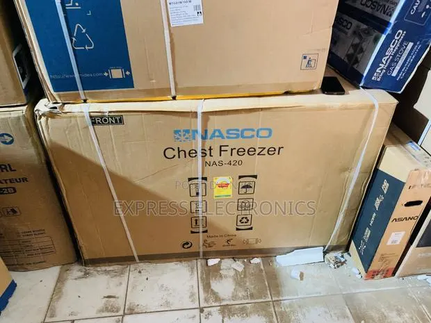 Authentic New Grey Nasco 380ltrs Chestsingke Door Freezer- NAS-420 · Photo 1