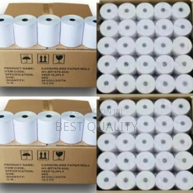 80mm X 80mm Thermal Paper (50 Rolls) · Photo 1