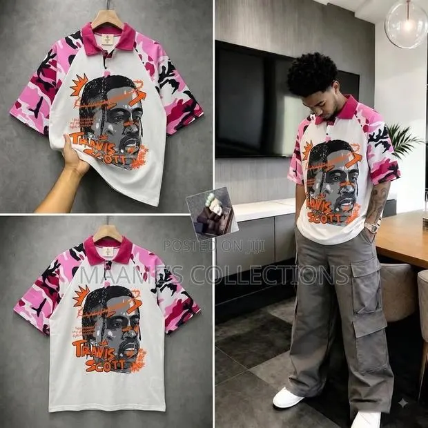 Men’s Branded Graphic Polo Shirts – Trendy Streetwear · Photo 1