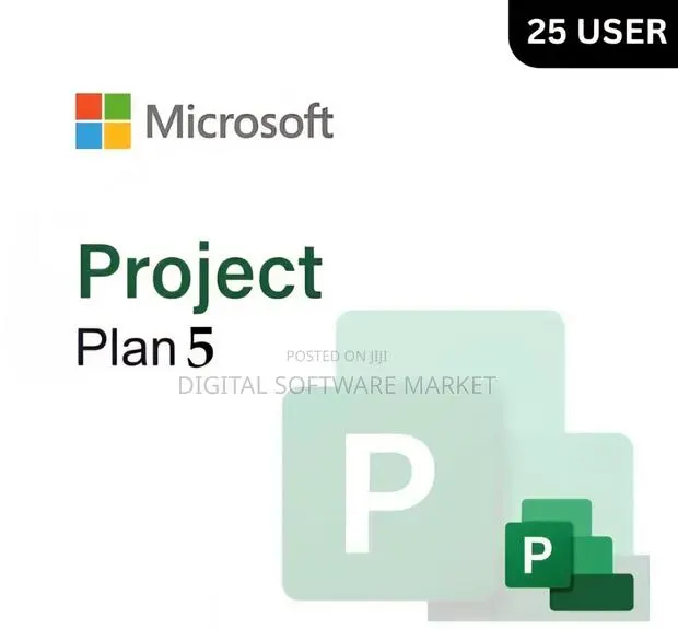 Microsoft Planner and Project Plan 5 for 25 Users 1 Year · Photo 1