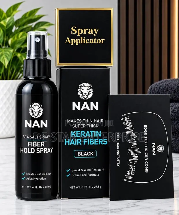 NAN Black Hair Fibers – Instant Fuller Look · Photo 1