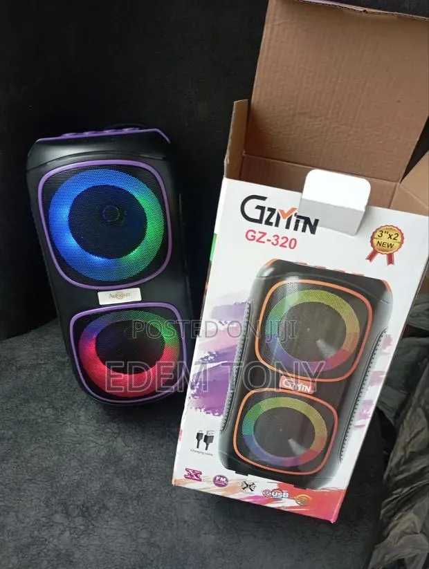 GZMIN GZ-320 Portable Wireless Dual-Speaker Party Box With RGB LED · Photo 1