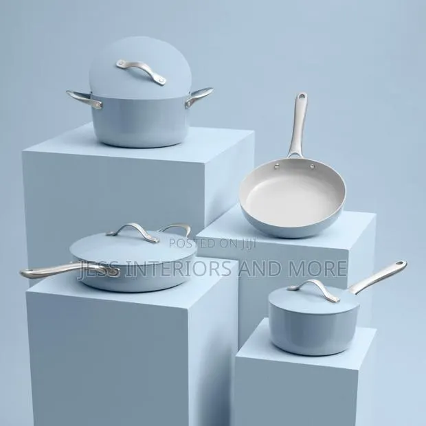 ProCook Cookware Set Ceramic Non Stick PFAS(Blue) · Photo 1