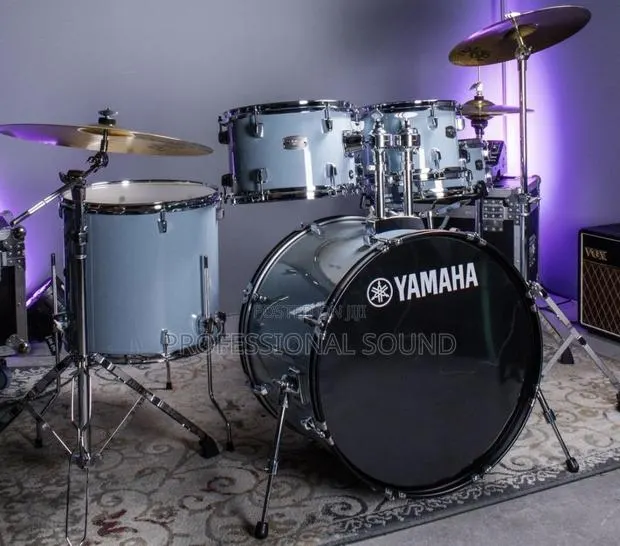 Yamaha Rydeen 5-Piece Acoustic Drum Set in a Pale Blue Finish · Photo 1