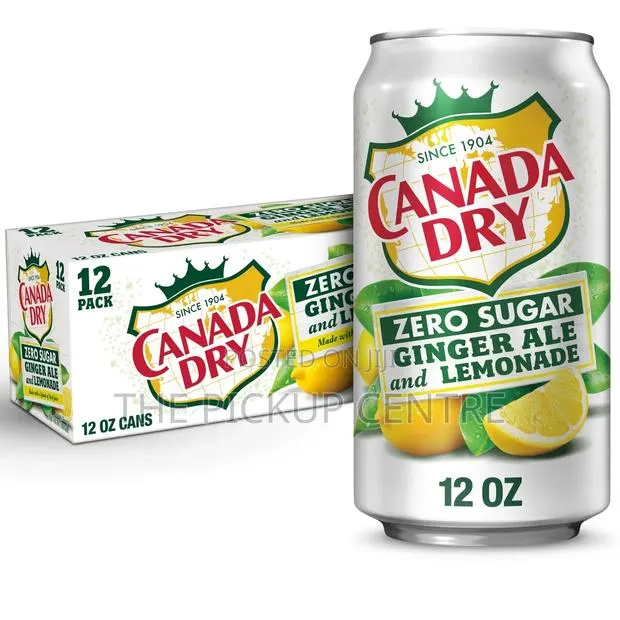 Canada Dry Zero Sugar Ginger Ale and Lemonade 12 Pack Cans · Photo 1