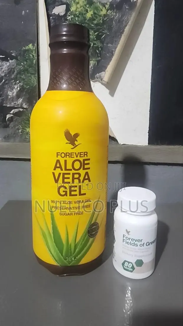 Aloe Vera Gel + Fields of Greens for Stomach Ulcer Bloating Relief · Photo 1