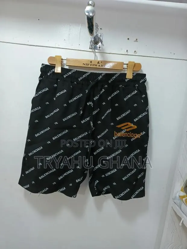 Black Balenciaga Summer Shorts Are Available Now at Tryahu · Photo 1