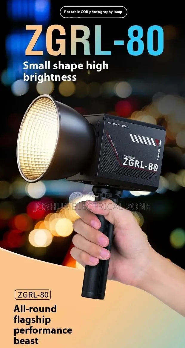 80w Led Video Light With Built-in Rechargeable Battery And Adjustable · Photo 1
