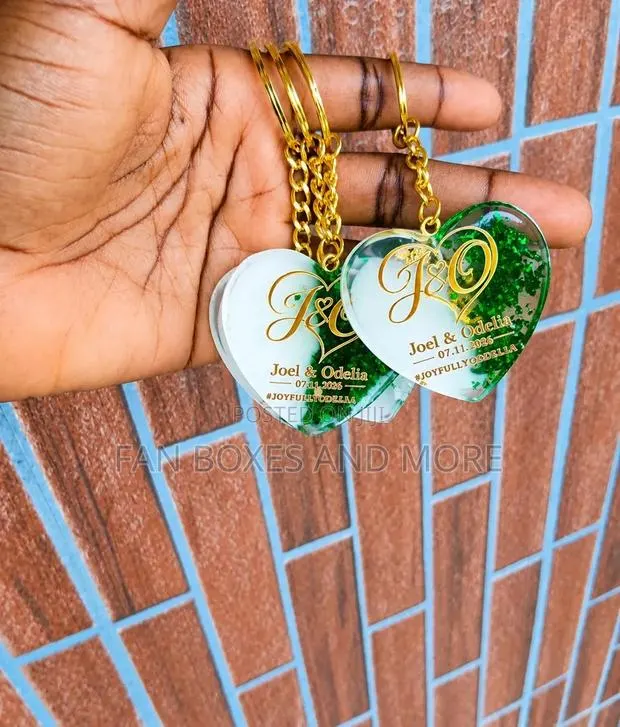 Customized Resin Wedding Keyholders