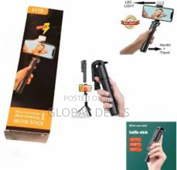 Mini Selfie Stick With Tripod Stand and Flash · Photo 2