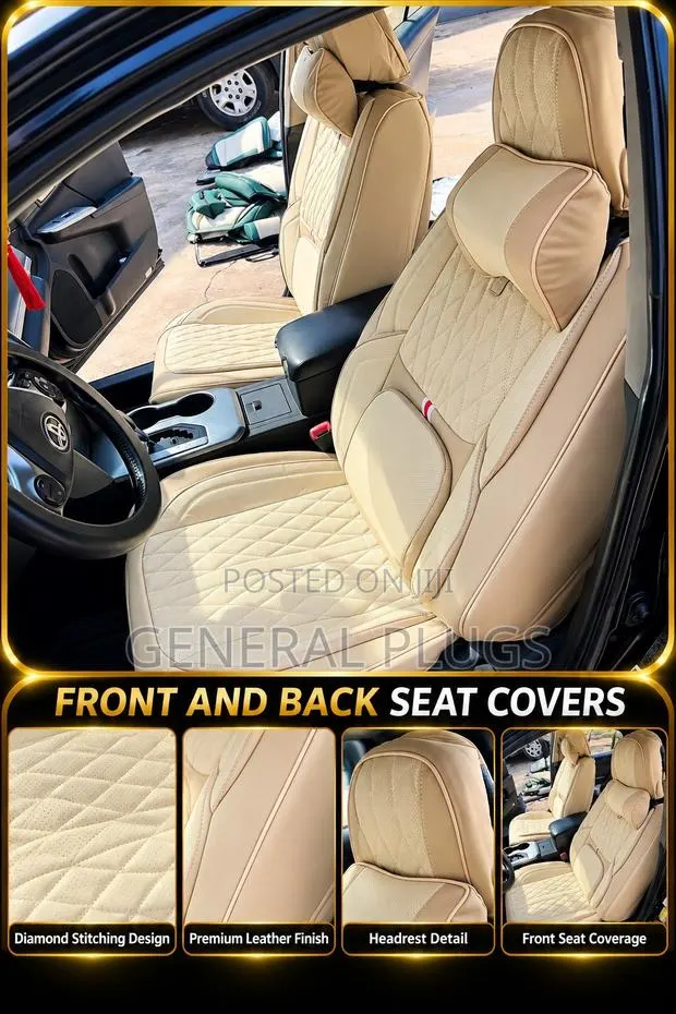 Discover Versatile Coverings; 5 Seater Original Leather Car Seat Cover · Photo 1