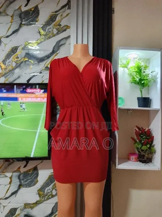 “Elegant Red Wrap Mini Dress ” · Photo 1