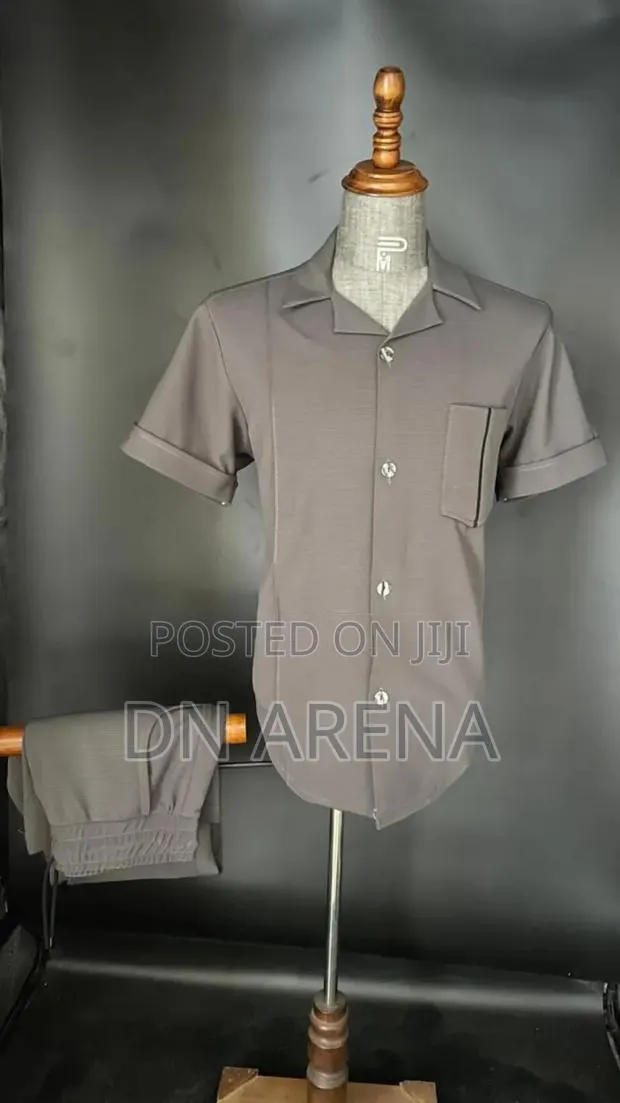 Quality Men 2pcs Outfits Trousers and Top · Photo 1