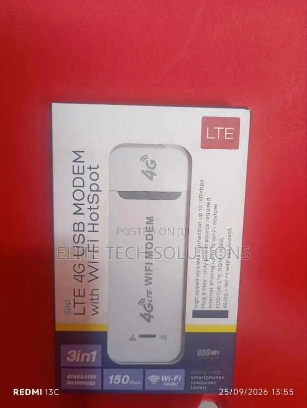Lte 3 in 1 4gb USB Modem With Wi-Fi Hotspot · Photo 1