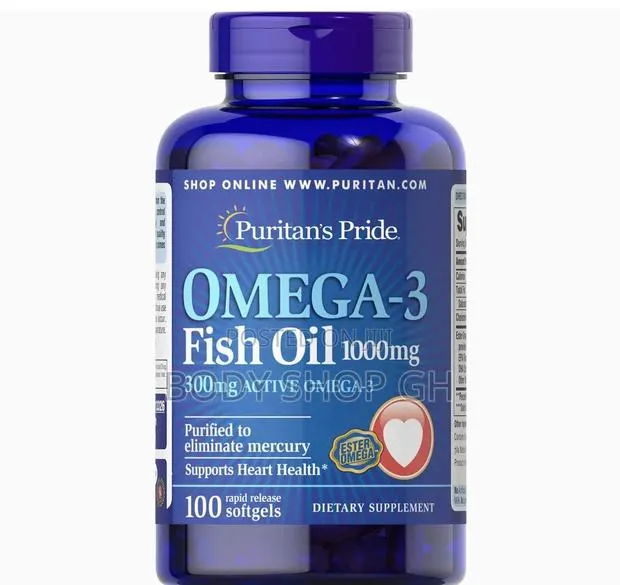 Puritan's Pride - Omega-3 Fish Oil /1000 Mg /100 PCS · Photo 1
