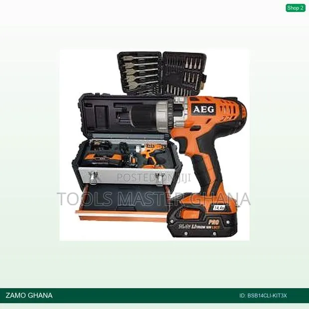 14.4v Cordless Drill Lithium-Ion + Set of Bits - Bsb14cli-Kit3x · Photo 1