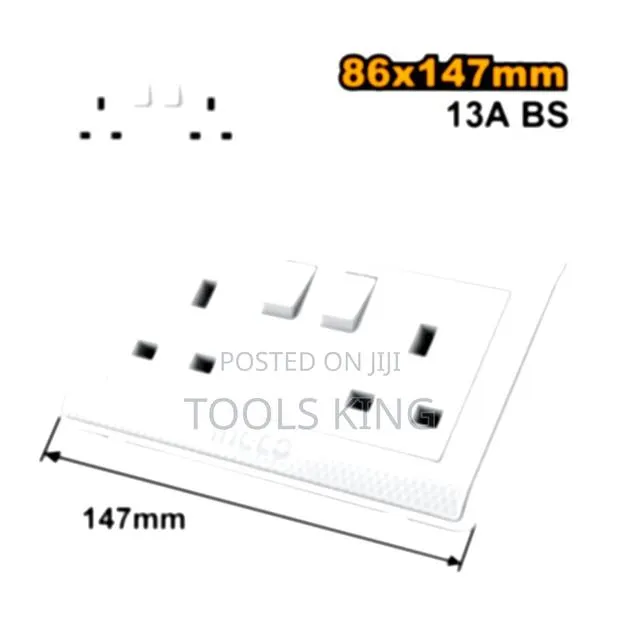 Bs Socket 2 Gang 13a - Hesst0213a · Photo 1